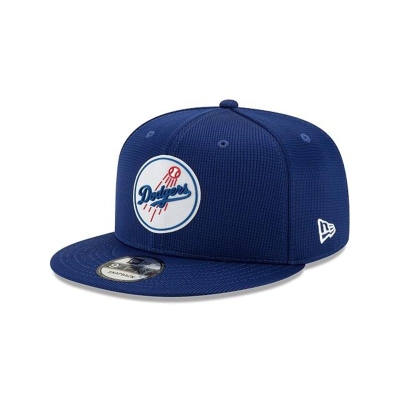 Blue Los Angeles Dodgers Hat - New Era MLB Clubhouse Collection 9FIFTY Snapback Caps USA5379680